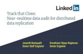 Track that Clone: Near-realtime data audit for distributed ... · PDF file Track that Clone: Near-realtime data audit for distributed data replication Janardh Bantupalli Srivathsan