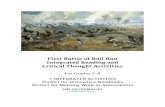 First Battle of Bull Run Integrated Reading and Critical Thought Activities · 2020. 3. 23. · First Battle of Bull Run Reading Comprehension The first major battle of the American