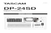 Owner's manual - TASCAM (日本)...TASCAM DP-24SD 3 IMPORTANT SAFETY INSTRUCTIONS • The apparatus draws nominal non-operating power from the AC outlet with its POWER or STANDBY/ON