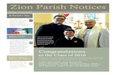 Zion Parish Notices...2016/1916 2 Thursday)next)is) St.Patrick’s)Day.)There) will)be)a)Service)of) Holy)Communion)at) 10.30am)and)Compline)at) 8.00pm)in)the)Chapel)of) Memory.) Zion