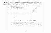 14 Loci and Transformations MEP Practice Book ES14 · 2016. 6. 8. · MEP Practice Book ES14 41 6. Jason has to sail his ship between two rocks so that his ship is always the same
