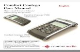 Comfort Contego User Manual - Teltex · 2014. 11. 10. · Comfort Contego User Manual Please read the User Manual before using this product. Comfort Contego R900 Receiver Comfort