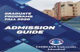 ADMISSION GUIDE - COMSATS University Islamabadww3.comsats.edu.pk/ro/Prospectus/GR_Prospectus/Graduate... · 2020. 8. 21. · admission guide does not form any part of a contract between
