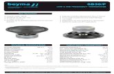 LOW & MID FREQUENCY TRANSDUCER - Beyma · 2020. 2. 11. · LOW & MID FREQUENCY TRANSDUCER MOUNTING INFORMATION Overall diameter Bolt circle diameter Baffle cutout diameter: - Front