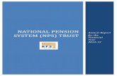 NATIONAL PENSION - NPS Trust Trust Annual... · 2018. 12. 27. · Annual Report 2012-13 6 Trustees’ Report The Trustees of National Pension System (NPS) Trust have pleasure in presenting