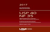 U.S. Pharmacopeia National Formulary USP 40 NF 35 · USP 40 Published General Chapter  Protein Determination Procedures The official version can be found in the USP–NF.