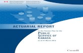 Actuarial Report on the Pension Plan for the Public ...Pension Plan for the PUBLIC SERVICE OF CANADA as at 31 March 2014 I. Executive Summary This actuarial report on the pension plan