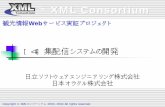 日立ソフトウェアエンジニアリング株式会社 日本オラクル ...xmlconsortium.org/koukai/kankou-p/4_syuhaishin.pdf（1）Oracle9iAS：SOAPヘッダのSOAPアクションで、実行するメソッド