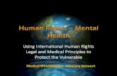 Using International Human Rights Legal and Medical Principles to … · 2012. 8. 24. · Human Rights Defenders The activities of human rights defenders include: Documenting violations