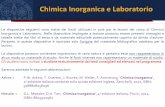 Chimica Inorganica e Laboratorio...2019/01/15  · Chimica Inorganica e Laboratorio Le diapositive seguenti sono tratte dai lucidi utilizzati in aula per le lezioni del corso di Chimica