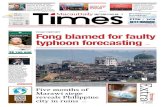 ad CCAC RePoRT Fong blamed for faulty ... - Macau Daily Times · Journalist Award, established by Jornal Tribuna de Macau (JTM) and the Portuguese Press Club. The journalist won the