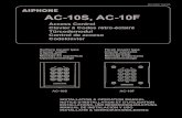 AC-10S, AC-10F - Aiphone · 2015. 4. 15. · AC-10S, AC-10F Access Control Clavier à Codes rétro-éclairé Türcodemodul Control de acceso Codeklavier Surface mount type Clavier