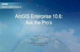 ArcGIS Enterprise 10.6: Ask the Pro’s...2018/02/14  · ArcGIS Server Base Deployment Logical Architecture The ArcGIS managed data repository that stores the Portal’s hosted content.