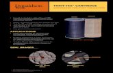 TORIT-TEX CARTRIDGE - Dust Collector Services · 2016. 12. 4. · TORIT-TEX® CARTRIDGE ENGINEERED FOR DUST COLLECTION • Smooth, hydrophobic, state-of-the-art PTFE membrane provides