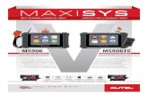 MAXISYS - MOTOR · PDF file 2016. 5. 25. · clone & program autel mx-sensors complete tpms system diagnostics tpms system status screen identifies fixes expanded super car diagnostic