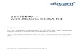 ab178649 – Anti-Malaria ELISA Kit · 2015. 12. 10. · Abcam’s anti-Malaria Human in vitro ELISA (Enzyme-Linked Immunosorbent Assay) kit is designed for the accurate qualitative