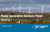 Power Generation Advisory Panel Introductory Meeting...Sep 16, 2020  · Full Power Generation Presentation –E3 25. Power Generation Advisory Panel Discussion September 16, 2020