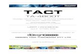 TACT - Design 2000 · 2011. 6. 7. · Operator Handbook for TACT TA-4800T G/01142 Issue 6 Document Control Document ID T/01142 Document Name TACT TA-4800T Handbook Security Commercial