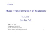 Phase Transformation of Materialsocw.snu.ac.kr/sites/default/files/NOTE/5922.pdf · 2018. 1. 30. · Intermediate Phase 1.3 Binary Solutions. 17 * Many intermetallic compounds have