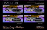 HAMILTON - Riverside Homes...SilverLeaf Village MYRIVERSIDEHOME.COM HAMILTON 2,085 SQUARE FEET | 3 BR | 2 BATH FLEX ROOM + MUDROOM ELEVATION A ELEVATION B ELEVATION C ELEVATION D CBC1254135