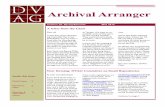 BUSINESS NAME Archival Arranger · 2016. 8. 8. · tee meeting, John told us about the numerous and varied activities of Archives ... sortium of regional archival associations. At