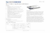 RN-171 802.11 b/g Wireless LAN Module Data Sheet · 2012. 12. 5. · and extremely low power consumption, the RN-171 is perfect for mobile wireless applications such as asset monitoring,