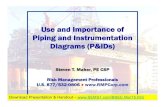 Use and Importance of Piping and Instrumentation Diagrams ......Use and Importance of Piping and Instrumentation Diagrams (P&IDs) Steven T. Maher, PE CSP Risk Management Professionals