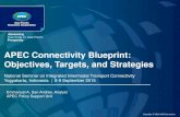 APEC Connectivity Blueprint: Objectives, Targets, and Strategies 4...The Vision of APEC Connectivity in 2025 “Strengthen physical, institutional, and people-to-people connectivity