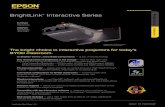 SPCIICI S BrightLink Interactive Series · 2020. 1. 6. · BrightLink® Interactive Series 575Wi 585Wi Epson® Specification Sheet | Page 3 of 6 Epson Amazing image quality 3x Brighter