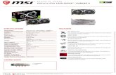 GeForce GTX 1660 SUPER™ GAMING X · 2020. 12. 29. · Model Name GeForce® GTX 1660 SUPER™ GAMING X Graphics Processing Unit NVIDIA® GeForce® GTX 1660 SUPER™ Interface PCI