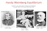 Hardy Weinberg Equilibrium - University of Wisconsin–Madison · PDF file 2020. 9. 29. · Hardy-Weinberg Equilibrium •According to the Hardy-Weinberg principle, frequencies of