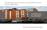Penthouse in centrum Naaldwijk - Microsoft · 2017. 7. 15. · penthouse in het mooie appartementencomplex 'De Secretaris' met prachtig uitzicht over het Westland. Het penthouse beschikt