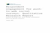 Respondent engagement for push-to-web social surveys ... · Web viewa ‘word jumble’ envelope containing survey topics a call to action ‘play your part envelope’. Pop-up testing