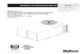 Part Number: 92-102421-01-00 Maverick I™ Date: March ......ILL I301 Figure 8: Package air conditioner – roofcurb installation 8 IM 864 Ductwork Ductwork should be fabricated by