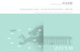 FINANCIAL STATEMENTS 2018 - Startseite743e172d-640d-47f7-b2e7-7a... · 2020. 4. 30. · 9.3 Claims related to the issuance of ECB debt certificates1 x x 9.4 Net claims related to
