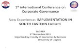 1st international Conference on Corporate Governance New ... · CORPORATE GOVERNANCE MILESTONES 6 1998 • High Level Finance Committee Report on Corporate Governance • Incorporation