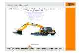 JCB JS160W Wheeled Excavator Service Repair Manual SN 01789228 to 01789428
