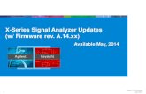 X-Series Signal Analyzer Updates (w/ Firmware rev. A.14.xx) A14 simplified.pdf · • An option (N9020A/N9010A-NFE) with price associated (Price: $5,000) • User upgradable (license-only)