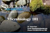Microbiology 101 · • Microorganisms (mainly bacteria) are small free-living organisms, and they are widely distributed in freshwater environments and very diverse. • Bacteria