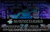 LIGHT IN THE PIAZZA - Showtunes Theatre Company · 2019. 9. 21. · Passeggiata The Joy You Feel Dividing Day Hysteria/Lullaby Say It Somehow Act II Entr’Acte Aiutami The Light