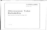 Microwave Tube · 2011. 5. 14. · Microwave tubes -Reliabilty 20 AIRSTRACT fCce.mon. r~ees side It nec.esay mnl Identify by block mor) Data obtained from whbe manufaicturers. system