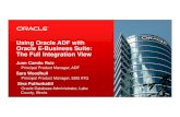 Using Oracle ADF with Oracle E-Business Suite: The Full … · Share session context with EBS Log in once and navigate seamlessly between ADF and EBS Use AppsDataSource to provide