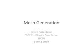Mesh Generation - University of California, San Diego · 2019. 4. 18. · Delaunay Triangulations • We will discuss a classic concept in mesh generation that many algorithms are