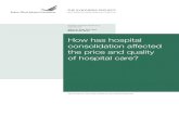 How has hospital consolidation affected the price and quality of … · 2019. 12. 12. · consolidation activity as “M&A”) across populous metropolitan statistical areas (MSAs)