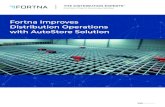 Fortna Improves Distribution Operations with AutoStore Solution · 2021. 1. 10. · incorporated into existing footprint • Flexibility to integrate new acquisitions into the operation