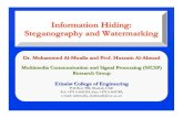 Information Hiding: Steganography and Watermarking · 2008. 1. 2. · Information Hiding: Steganography and Watermarking Dr. Mohammed Al-Mualla and Prof. Hussain Al-Ahmad Multimedia