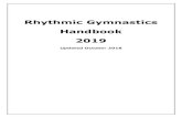 Rhythmic Gymnastics Handbook 2019 · 2019. 3. 26. · Gymnastics New Zealand – Rhythmic Gymnastics Handbook 2019 6 New Zealand Levels 5 -10 Requirements 2019-2020 Level Routine