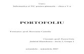 PORTOFOLIUinformaticainscoli.ro/lib/exe/fetch.php?media=wiki:... · 2017. 11. 10. · Material didactic: - Fișă de lucru Evaluare curentă Conversație euristică Fișei de lucru.