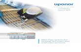 MLC Pipe system for heating, hot water and cold water services€¦ · The Uponor MLC pipe has a comparatively low linear expansion due to the plastic film‘s firm bond to the aluminium