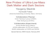 New Probes of Ultra- Low -Mass Dark Matter and Dark Sectors · 2019. 2. 21. · Yevgeny Stadnik Humboldt Fellow General Seminar, INFN Frascati, February 2019 New Probes of Ultra-